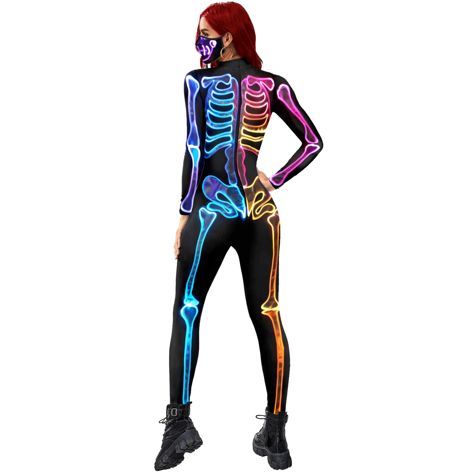 Skeleton 3D Printed Zombie Cosplay Zentai Jumpsuit – Unisex Halloween Carnival Costume Set for Adults & Children - Premium Cosplay Costumes from Lizard Vigilante - Just $24.88! Shop now at Lizard Vigilante