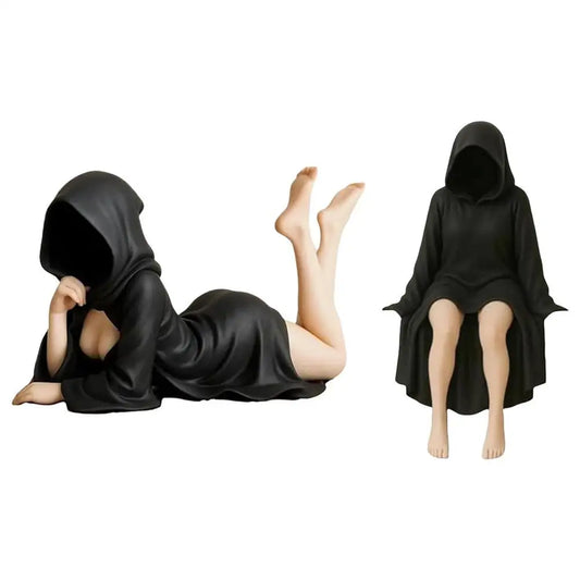Mysterious Statue Gothic Resin Ornaments Mysterious Statue Home Desktop Sculpture Halloween Decoration
