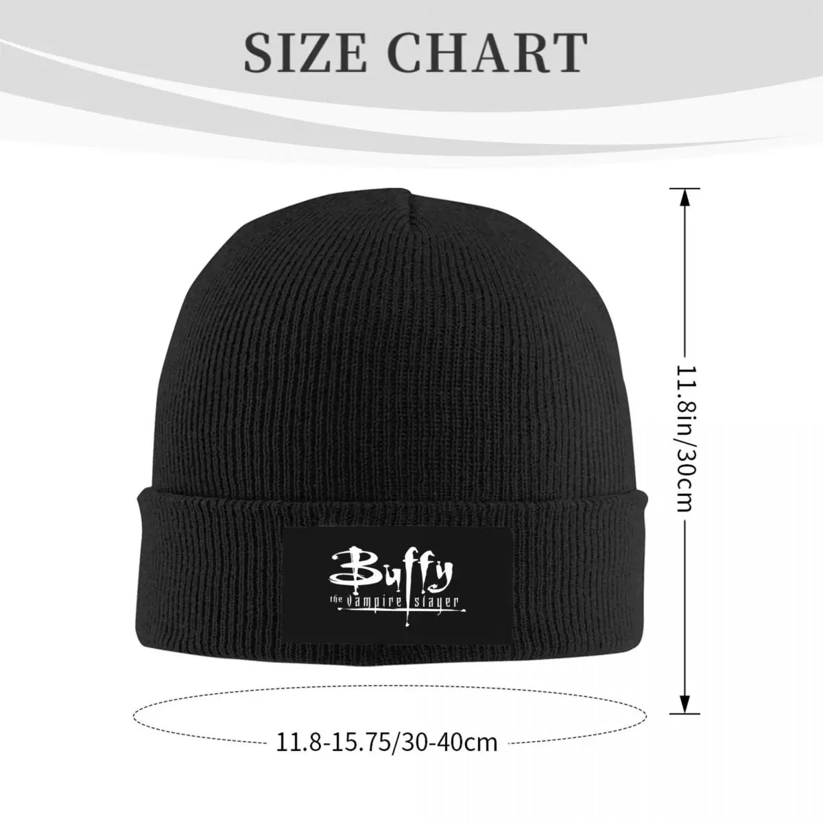 Buffy The Vampire Slayer Logo Knitted Caps for Women Men Beanie Winter Hats Horror Hip Hop Cap - Premium beanie from Lizard Vigilante - Just $21.08! Shop now at Lizard Vigilante