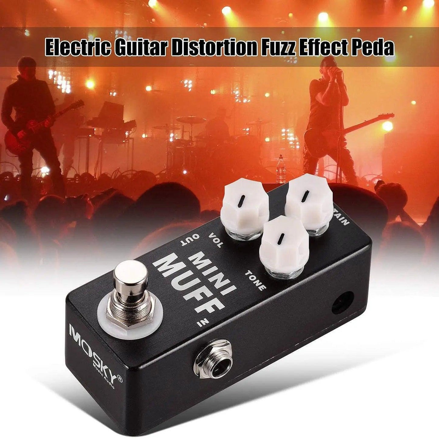 MOSKY Mini Muff Fuzz Distortion Electric Guitar Effect "Pi" Pedal Like Jimi - Lizard Vigilante