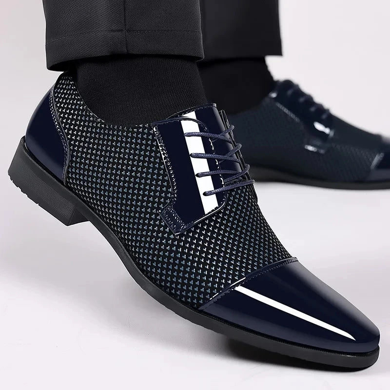 Men Dress Shoes For Men Oxfords PU Leather Shoes Lace Up Formal Black Leather Wedding Party Shoes Casual Luxury Brand Men's 2023 - Premium  from Lizard Vigilante - Just $28.99! Shop now at Lizard Vigilante