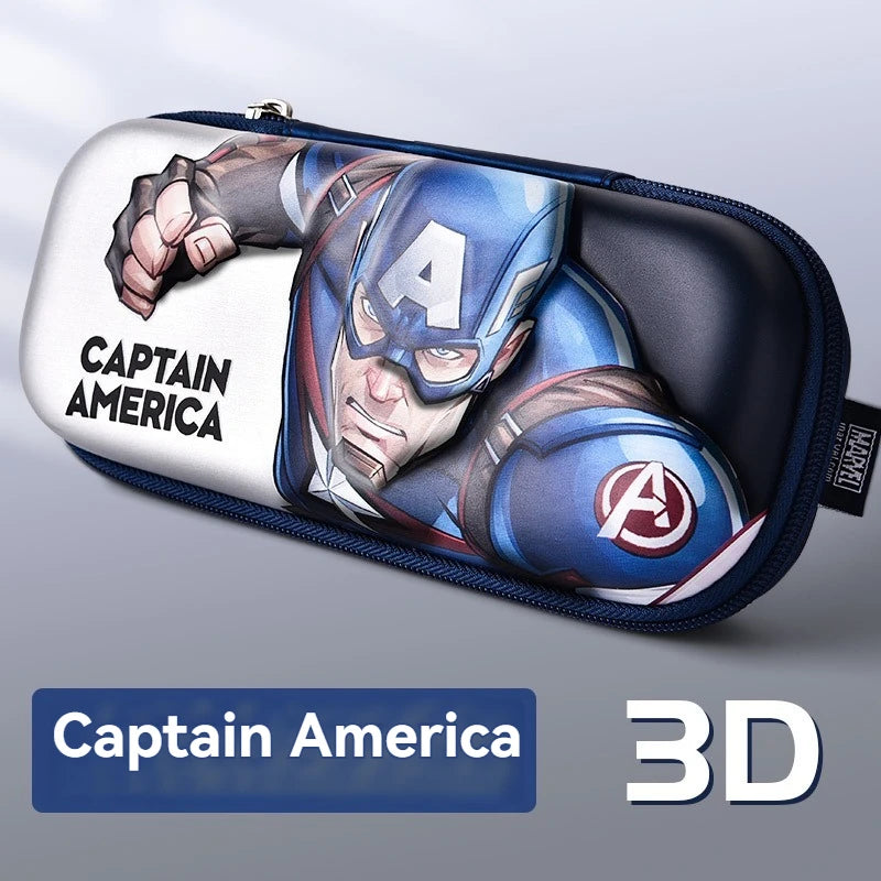 Marvel Spider-Man & Avengers Metal Pencil Case High-Capacity Portable School Supplies Gift