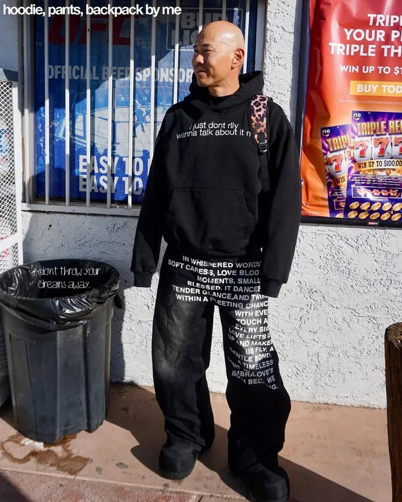 Rebel Code Wide Leg Jeans – Y2K American Gothic Denim With Street Print Anarchy Style 🖤🇺🇸