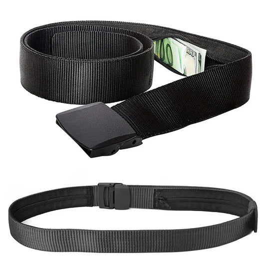 Hidden Money Travel Belt by Lizard Vigilante – Anti-Theft Waist Wallet for Men & Women (120cm)