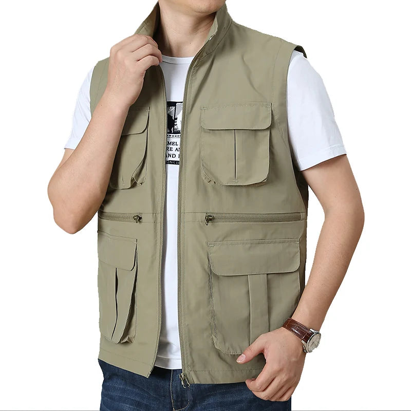 Wolfer Forces Tactical Vest for Men - Multi-Pocket Camping & Hunting Jacket - Premium tactical vest from Lizard Vigilante - Just $48.88! Shop now at Lizard Vigilante