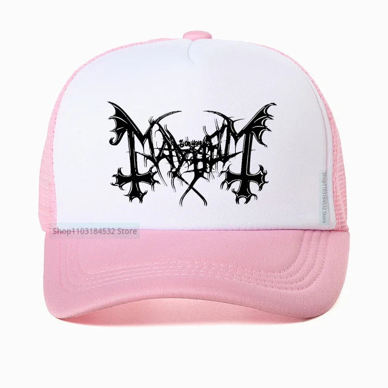 Mayhem Death Hat - Norwegian Heavy Metal Fashion Snapback - Premium hat from Lizard Vigilante - Just $23.88! Shop now at Lizard Vigilante