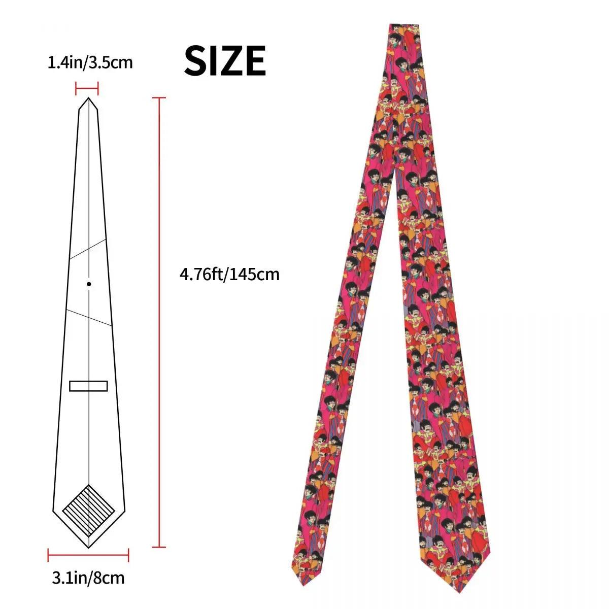 Beatle Band Classic Elegant Neck Ties For Male Business Quality Collar Tie Necktie Accessories - Lizard Vigilante