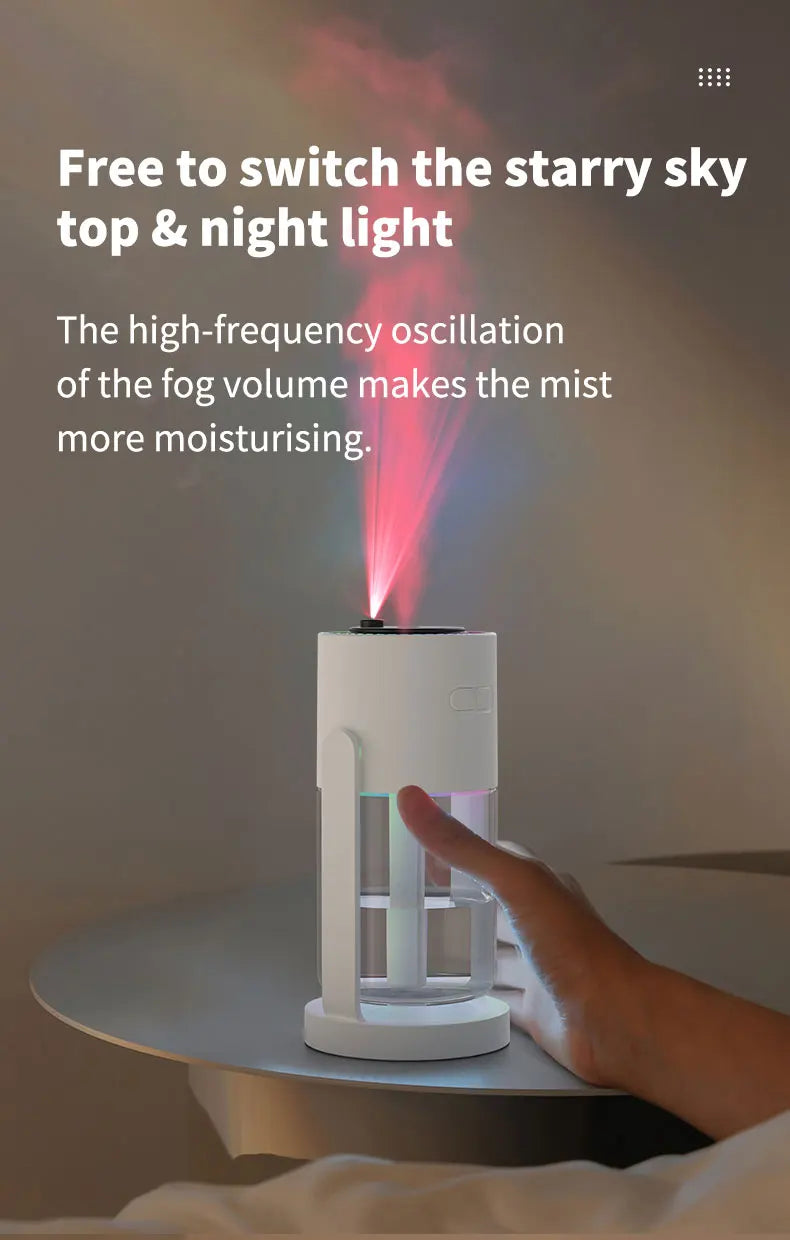 “Night Raider” Starry Sky Portable Humidifier – Ultimate USB Fog & Aromatherapy Projector for Rebels and Rockstars - Premium Humidifier from dsers - Just $34.77! Shop now at Lizard Vigilante