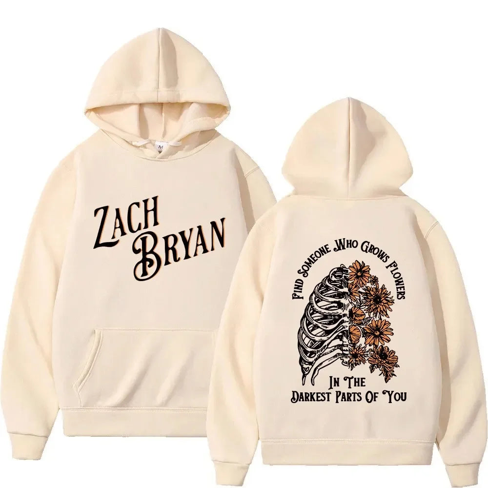 Zach Bryan Rap Singer Hoodie – Unisex Fleece Hooded Sweatshirt for Autumn and Winter - Premium hoodie from Lizard Vigilante - Just $48.88! Shop now at Lizard Vigilante