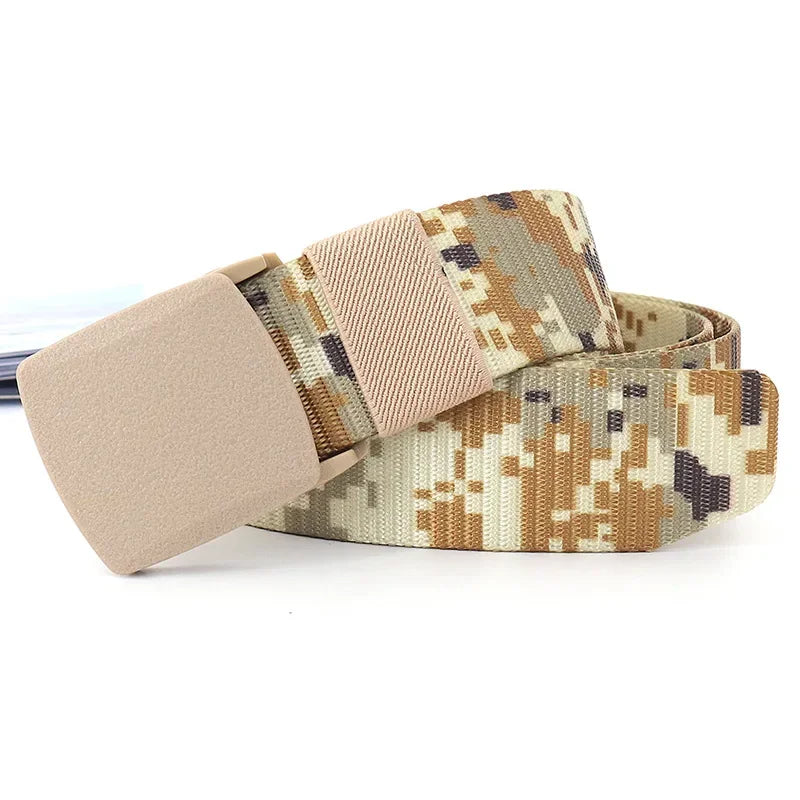 NICSEEYOU Casual Camo Belts - Versatile Fabric Belts for Men and Women - Premium belt from Lizard Vigilante - Just $15.88! Shop now at Lizard Vigilante