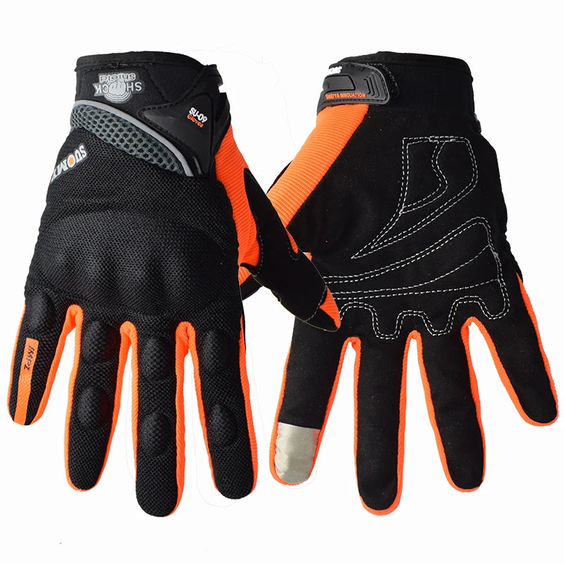 Summer Full Finger Motorcycle Racing Gloves | Breathable Touch Screen Motorbike Gloves - Premium gloves from Lizard Vigilante - Just $23.88! Shop now at Lizard Vigilante