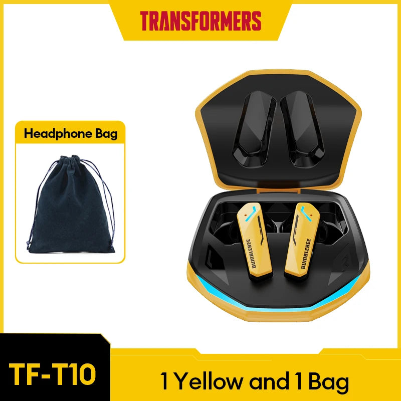 TRANSFORMERS TF-T10 Bluetooth 5.4 Earphones - Bulk Wholesale Wireless Low Latency Gaming Earbuds with Mic - Premium earphones from Lizard Vigilante - Just $20.99! Shop now at Lizard Vigilante