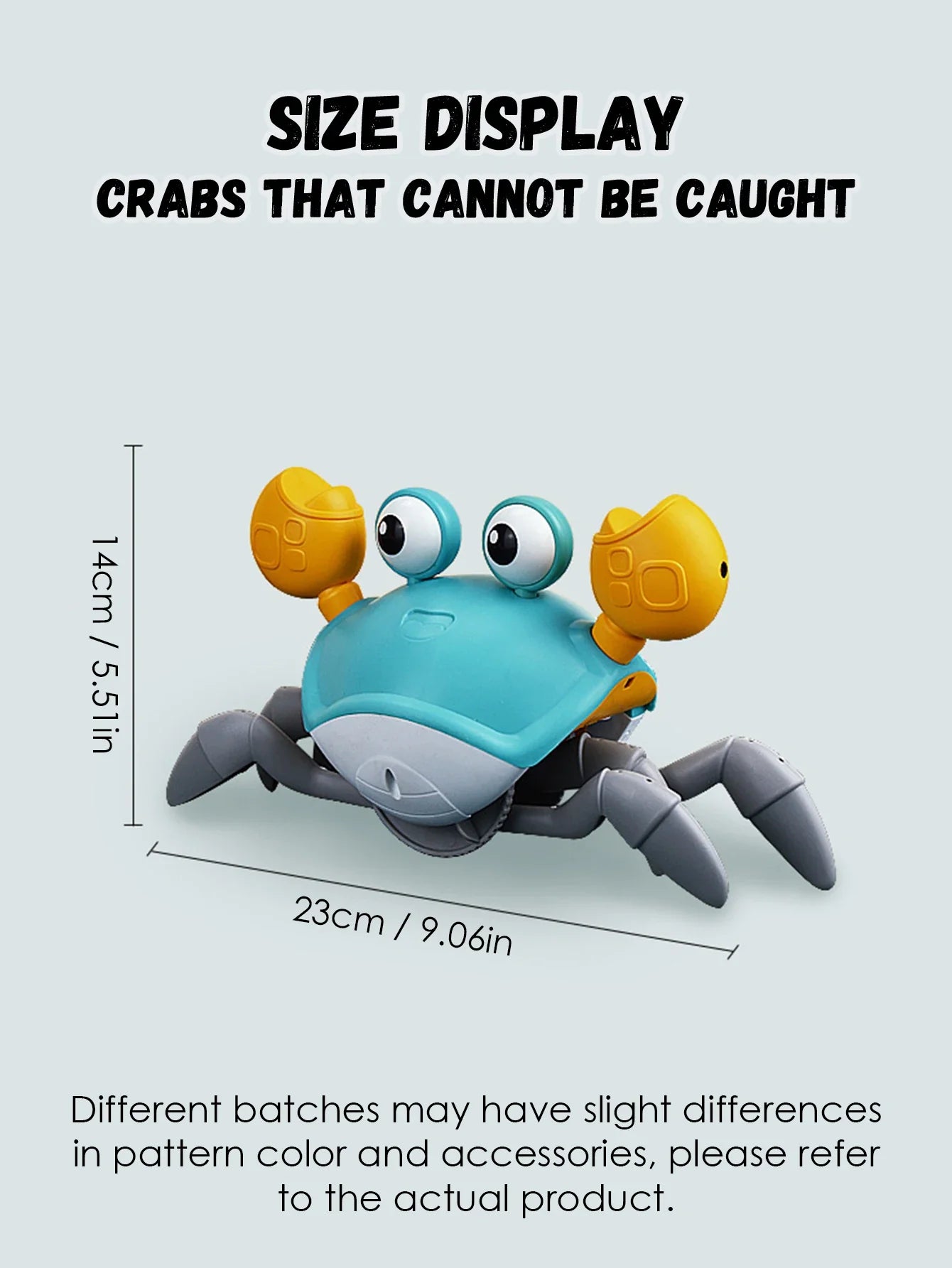 Auto-Sensing Escape Crab Toy – Crawling Baby Obstacle Avoiding Pet