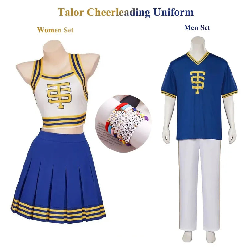 Taylor Cheerleader Uniform Swift Dress Halloween Cosplay Costume Hip Hop Dance Costumes Mini Skirt Cheerleading Dress Suit Girls - Premium Cosplay Costumes from Lizard Vigilante - Just $21.99! Shop now at Lizard Vigilante