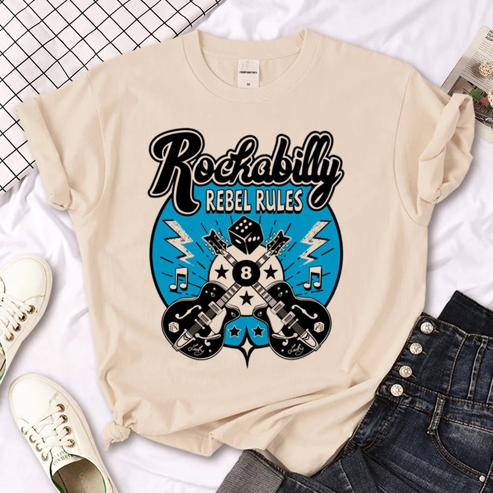 Rockabilly Riot Manga Heatwave Tee For Women