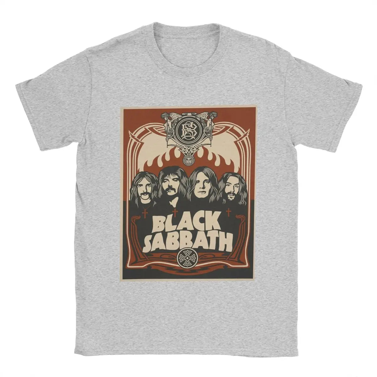 New Arrival Men Women Vintage Black Sabbaths Band Poster T Shirt Apparel Heavy Metal Pure Cotton T-shirt Clothing Novelty Tees - Premium tee from Lizard Vigilante - Just $21.99! Shop now at Lizard Vigilante