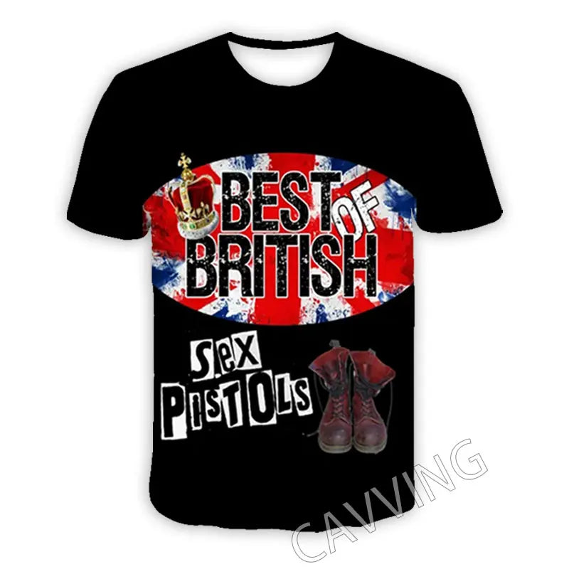 3D Printed Punk Rock Band Sex Pistols Casual T-shirts Hip Hop T Shirts Harajuku Styles Tops Clothing for Men/women - Premium  from Lizard Vigilante - Just $28.99! Shop now at Lizard Vigilante