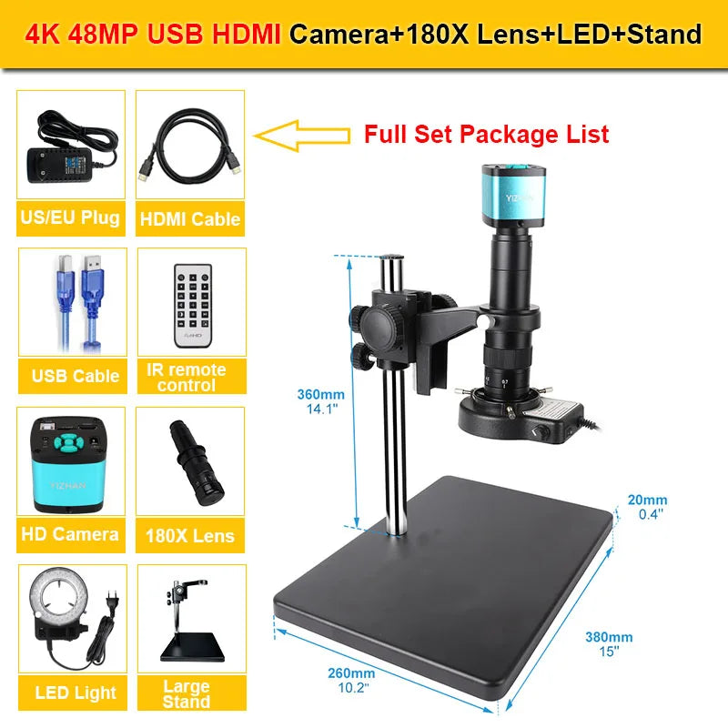 4K 48MP USB HDMI Digital Microscope - Your Pocket-Sized Lab - Premium microscope from Lizard Vigilante - Just $207.99! Shop now at Lizard Vigilante