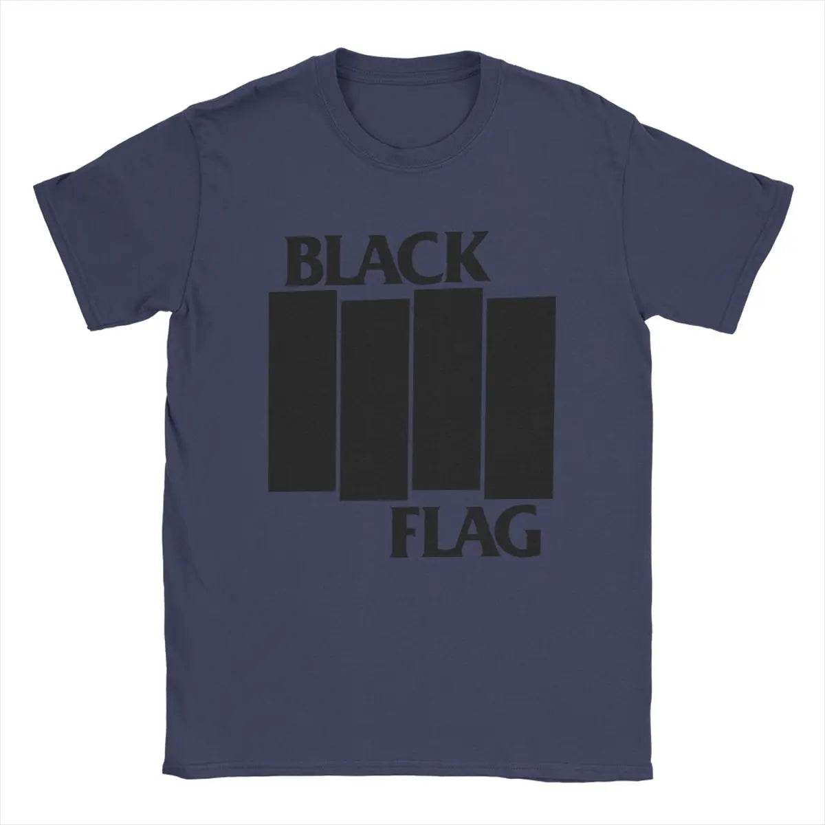 Cool Black Flag Logo T-Shirt – Men’s O-Neck Cotton Tee, Short Sleeve Classic Top, Plus Sizes S-6XL - Premium t-shirt from Lizard Vigilante - Just $21.99! Shop now at Lizard Vigilante