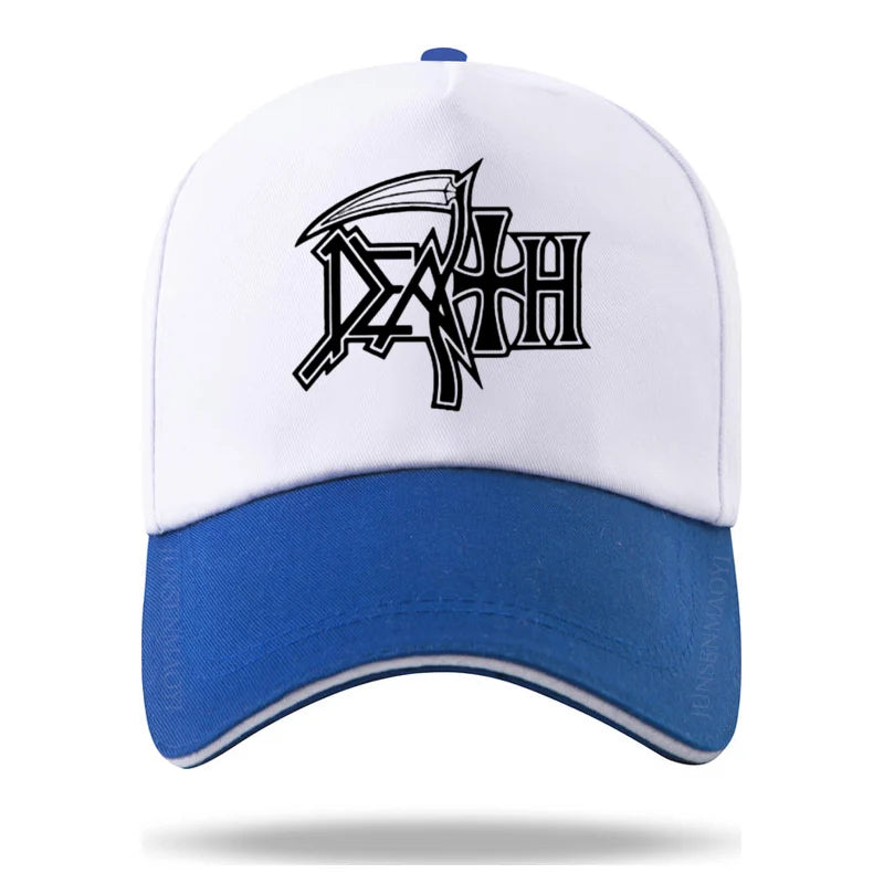 DEATH Cap METAL Hat Baseball Cap Casquette Hats Fitted Casual Dad Hats for Men Women Unisex - Premium Baseball cap from Lizard Vigilante - Just $22.99! Shop now at Lizard Vigilante