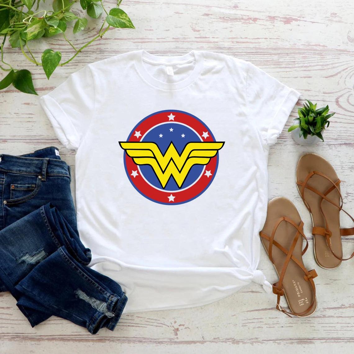 Wonder Female T-Shirt Mother's Day Gift T Shirt Feminist Shirt Girl Power Tshirt Superhero Mama Tee Wonder Mom Woman Graphic Tee - Lizard Vigilante