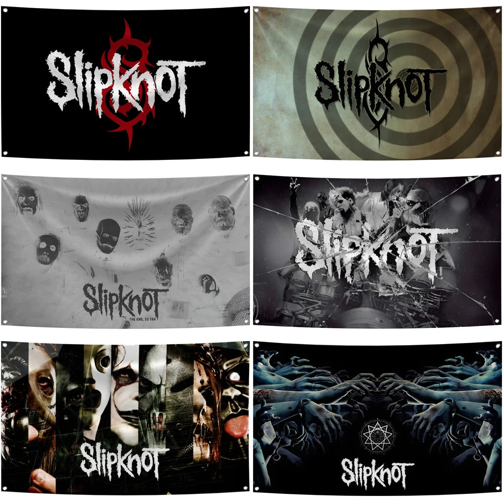 Slipknot Heavy Metal Band Flag – 3x5 Ft Polyester Tapestry for Indoor & Outdoor Decoration - Premium flag from Lizard Vigilante - Just $13.99! Shop now at Lizard Vigilante