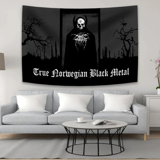 Darkthrones True Norwegian Black Metal Tapestry - Gothic Home Decor - Premium Tapestry from Lizard Vigilante - Just $20.99! Shop now at Lizard Vigilante