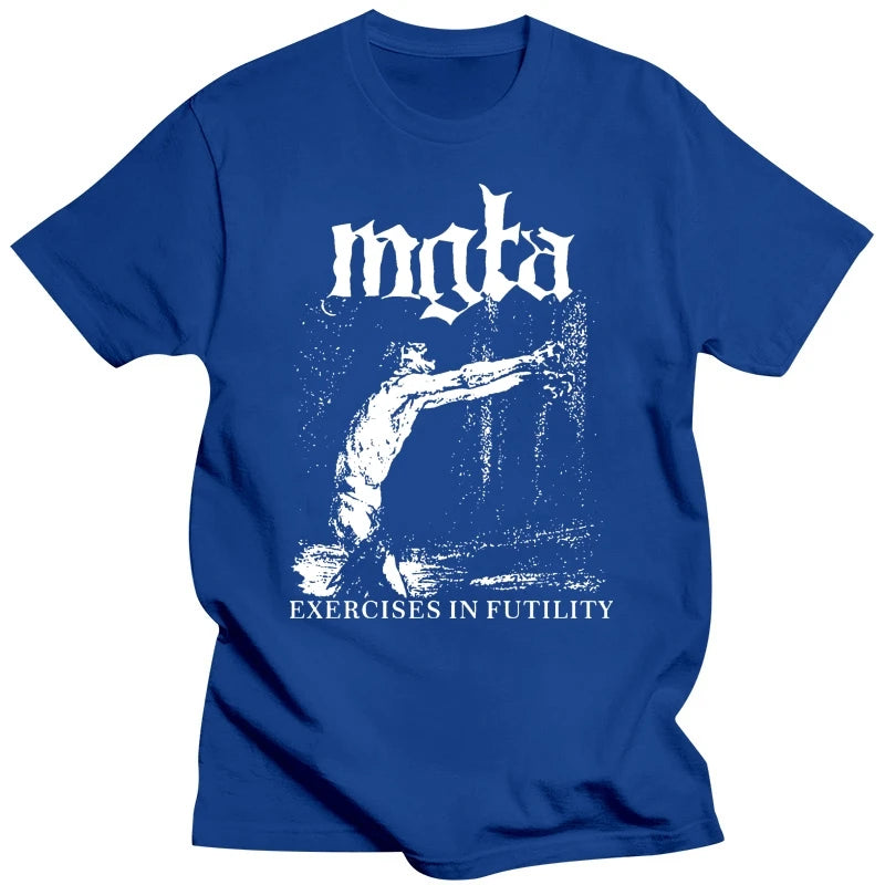 Mgła "Exercise in Futility" Black Metal Band Custom Tee – Men’s & Women’s Big Size S-XXXL - Premium t-shirt from Lizard Vigilante - Just $23.88! Shop now at Lizard Vigilante