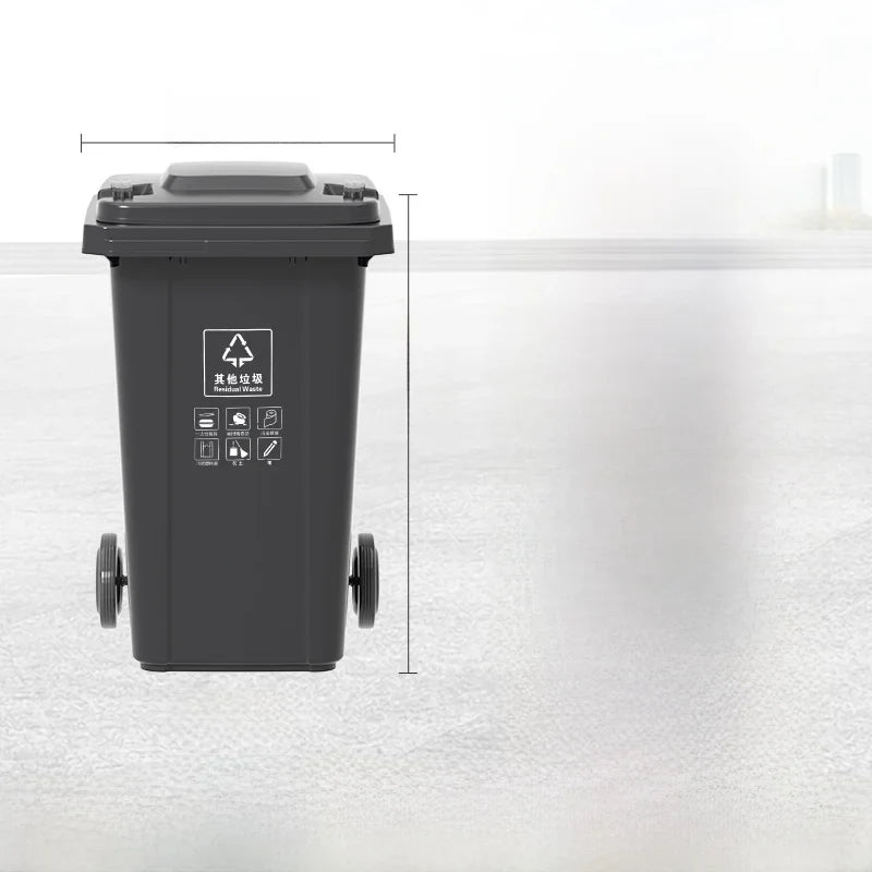 Large Capaci Outdoor Kitchen Waste Bin 240L with Wheels for ering Commercial Use Big Size Tra Can Recycling Bin