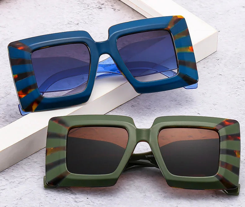 VOLT//BLOK 2025 PunkSquare UV400 Shades — Oversized Futurist Goggle Sunglasses for Women & Men | Cyber-Street Retro Eyewear, Photochromic Anti-Reflective Fashion Bomb - Premium shades from dsers - Just $15.99! Shop now at Lizard Vigilante