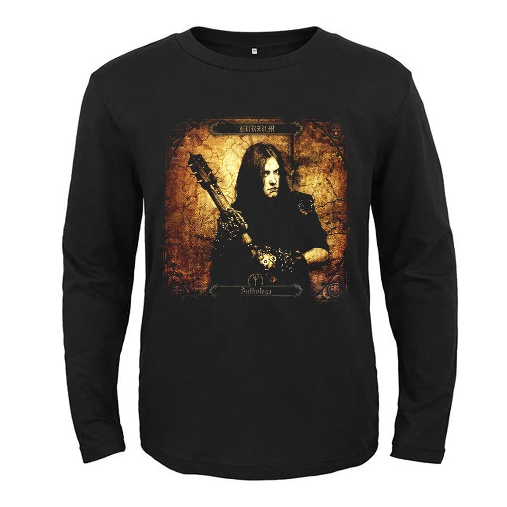 Burzum Heavy Metal Band Printed Long Sleeve T-Shirt For Fans of Metal - Premium T-Shirt from Lizard Vigilante - Just $24.99! Shop now at Lizard Vigilante