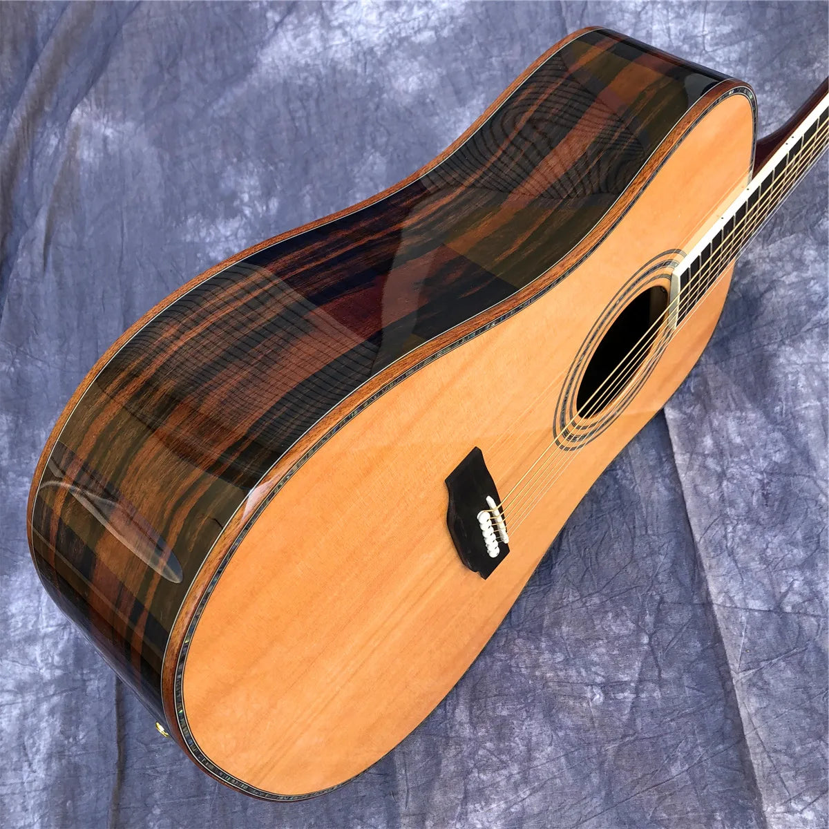 Ethereal Serenade 41-Inch Acoustic Guitar – Solid Cedar Top, Cocobolo Body, Ebony Fretboard, Exquisite Abalone Inlay, Perfect for Virtuosos & Visionaries - Premium acoustic guitar from Lizard Vigilante - Just $716.99! Shop now at Lizard Vigilante