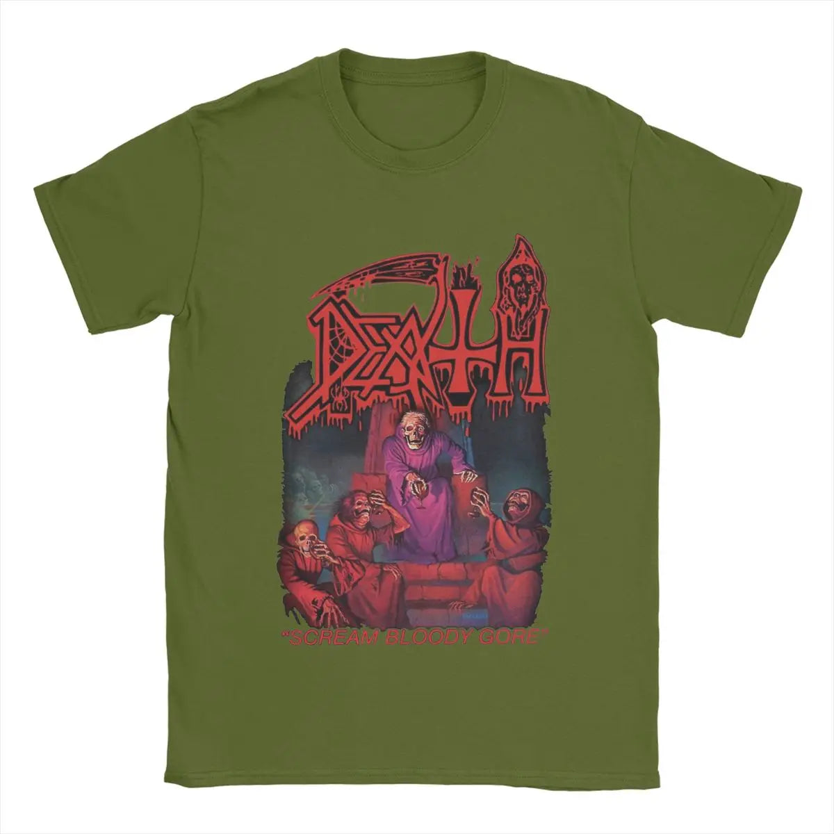 Death Rock Band "Scream Bloody Gore" T-Shirt – Men’s & Women’s 100% Cotton Funny Casual Tee - Premium T-Shirt from Lizard Vigilante - Just $23.88! Shop now at Lizard Vigilante