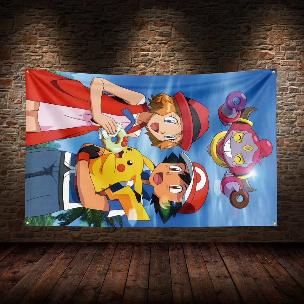 3x5 Ft Pokémon Adventure Flag – Printed Movie Poster Warrior Themed Tapestry, Perfect for Party, Yard, and Wall Decor - Premium flag from Lizard Vigilante - Just $17.99! Shop now at Lizard Vigilante