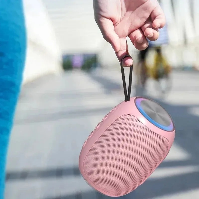 Speaker Bluetooth pink strong function portable Bluetooth speaker outdoor speaker waterproof 10W bass support TF card