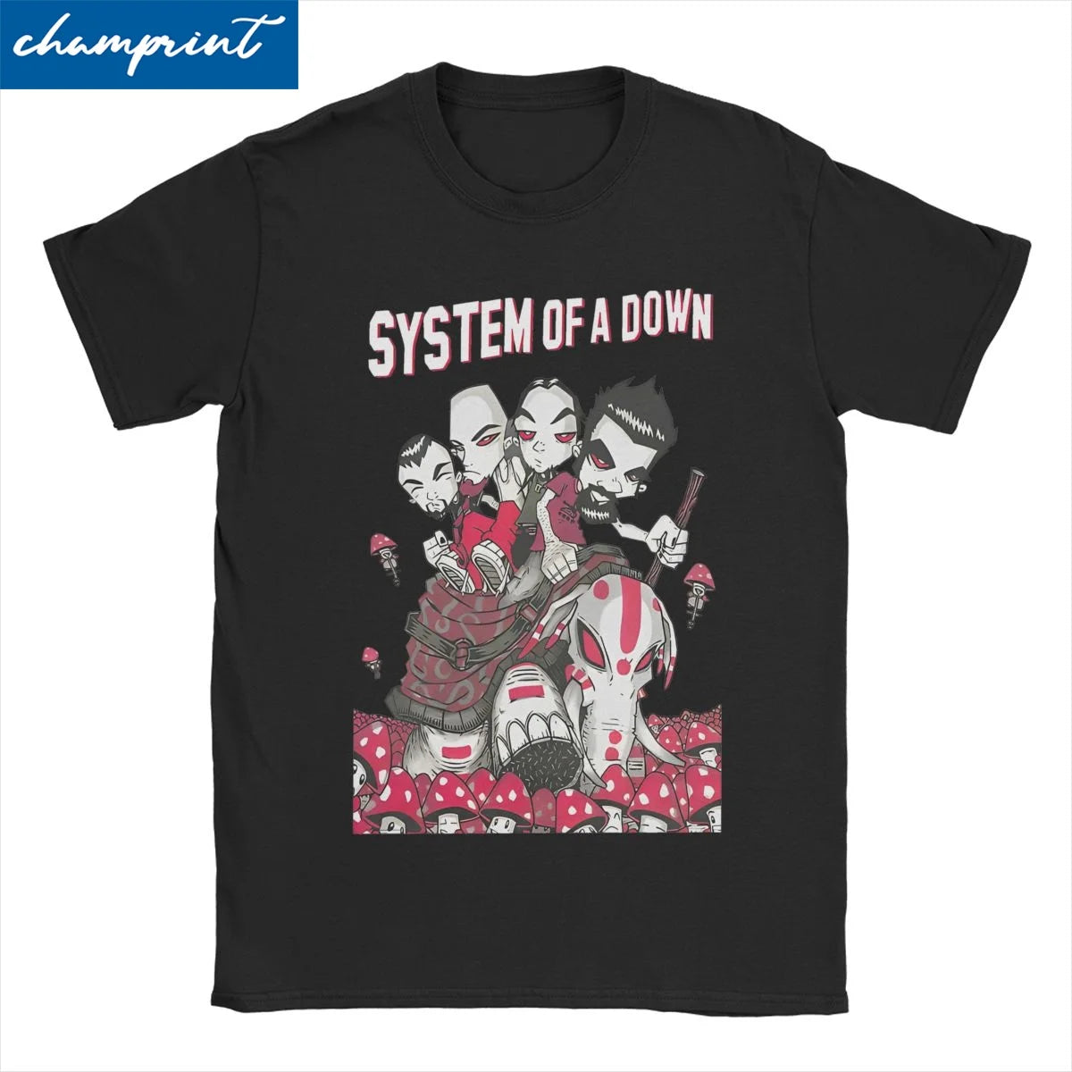 System of A Down SOAD Rock Heavy Metal Band T Shirt for Men Women Pure Cotton Vintage T-Shirt SOAD Tees Short Sleeve Tops 4XL 5XL - Lizard Vigilante