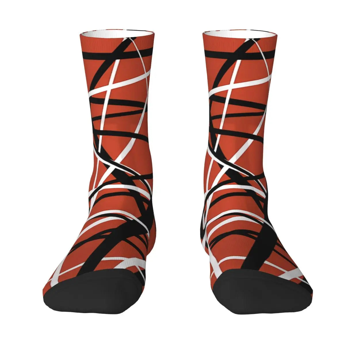 Eddie Van Halen Stripe Socks That Will Make You Feel Like a Guitar God - Premium socks from Lizard Vigilante - Just $19.84! Shop now at Lizard Vigilante