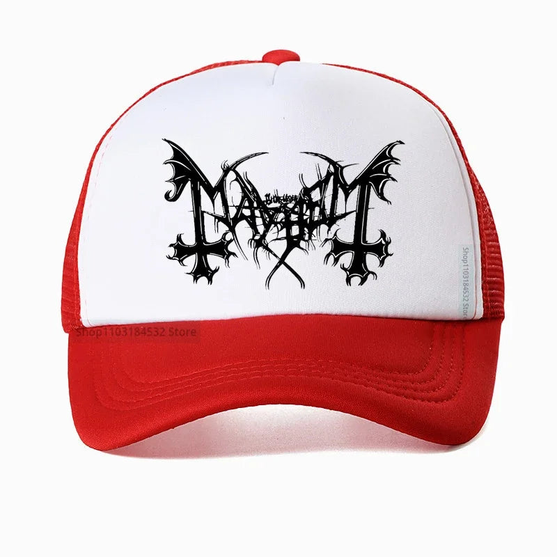 Mayhem Death Hat - Norwegian Heavy Metal Fashion Snapback - Premium hat from Lizard Vigilante - Just $23.88! Shop now at Lizard Vigilante