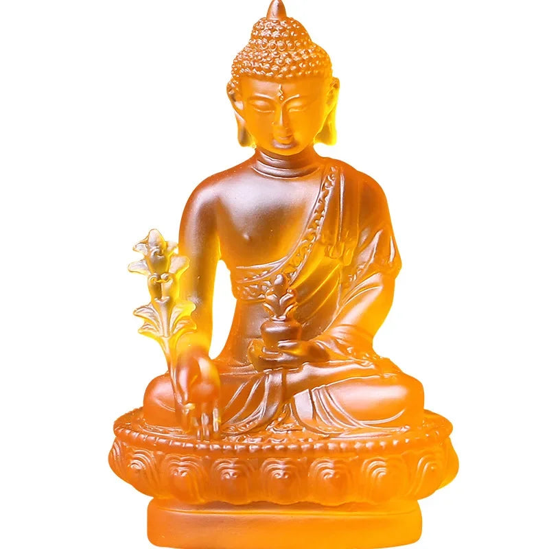 1pc, Resin Craft Home Decoration Buddha Statue Buddhism Sculpture Thailand Buddha Sculpture Zen Decor Ornaments Car Decoration