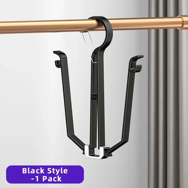 Household Shoes Drying Rack Balcony Foldable Shoe Hanger Clothing Hook Sneaker Rack Home Storage Lundary Tools