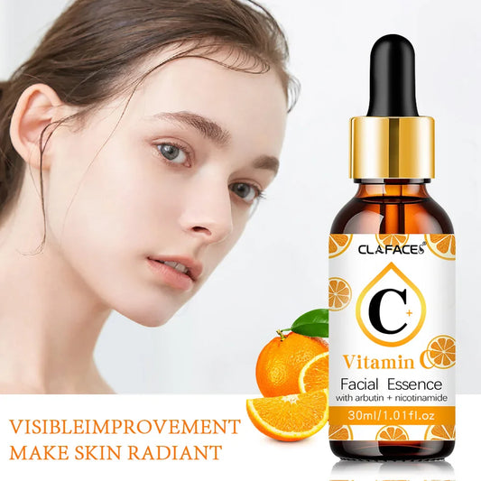 Vitamin C essence removes dark spots, whitens, moisturizes, resists aging, wrinkles and tightens skin care cosmetics 30ml
