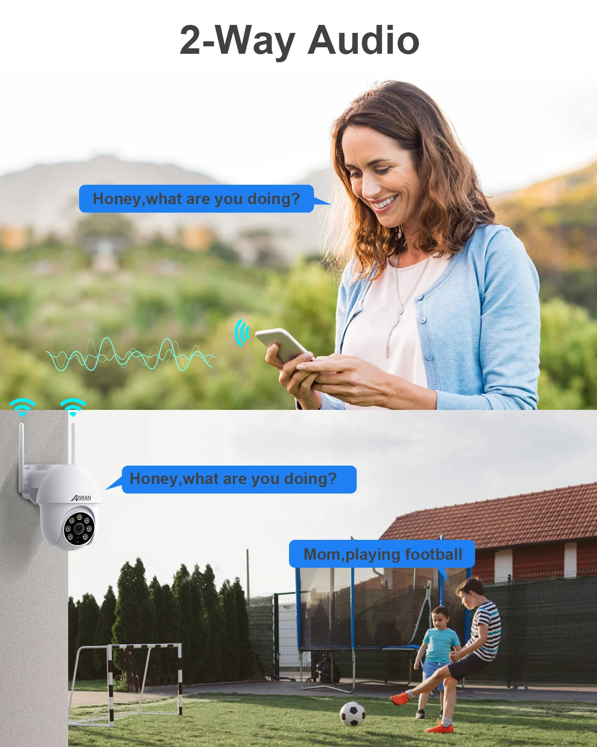 ANRAN 5MP Night Riot Sentinel Cam – 24/7 Auto-Tracking Color Vision Guard With Alexa And Dual-Band WiFi
