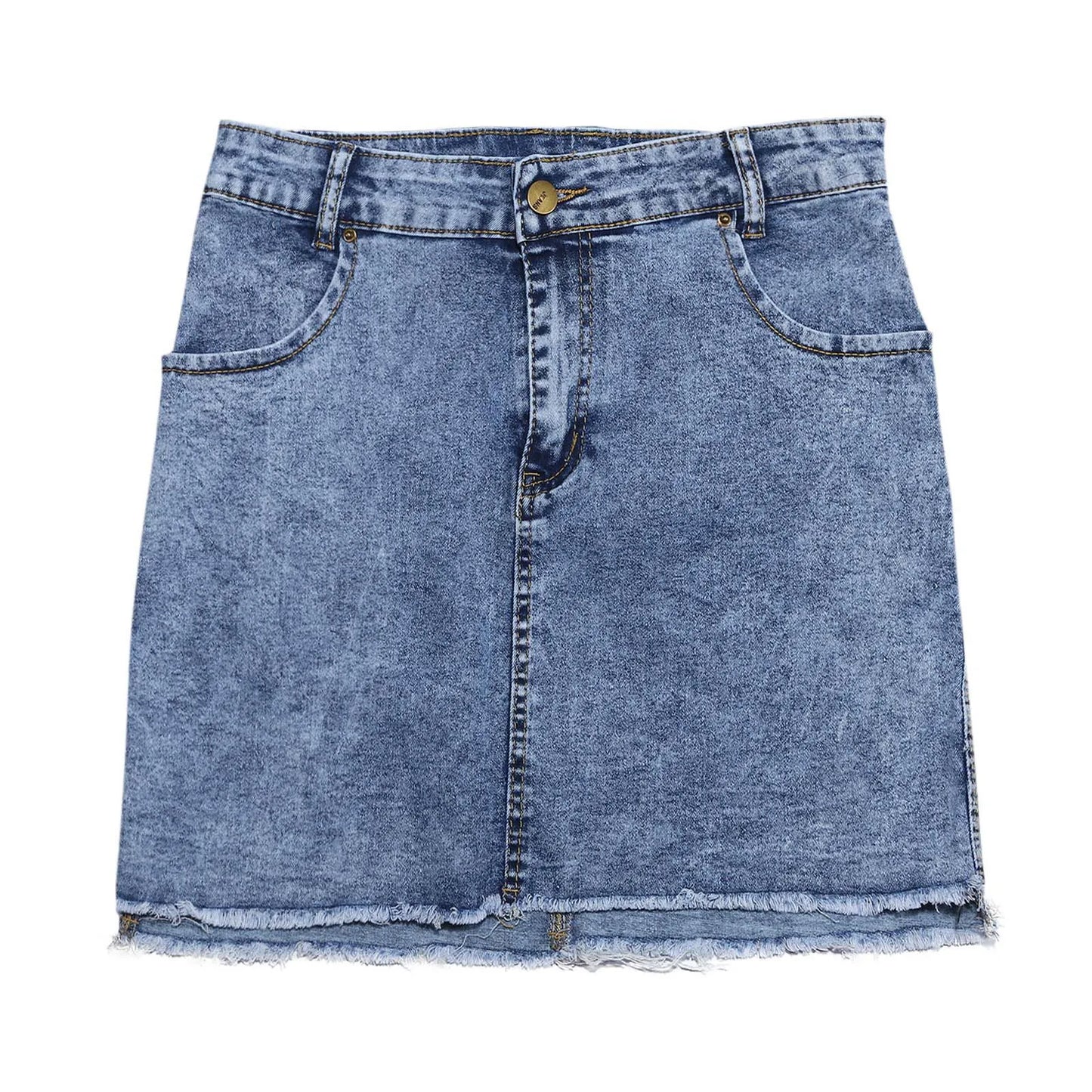 Sexy Denim Mini Skirt - A Stylish and Edgy Addition - Premium mini skirt from Lizard Vigilante - Just $28.88! Shop now at Lizard Vigilante