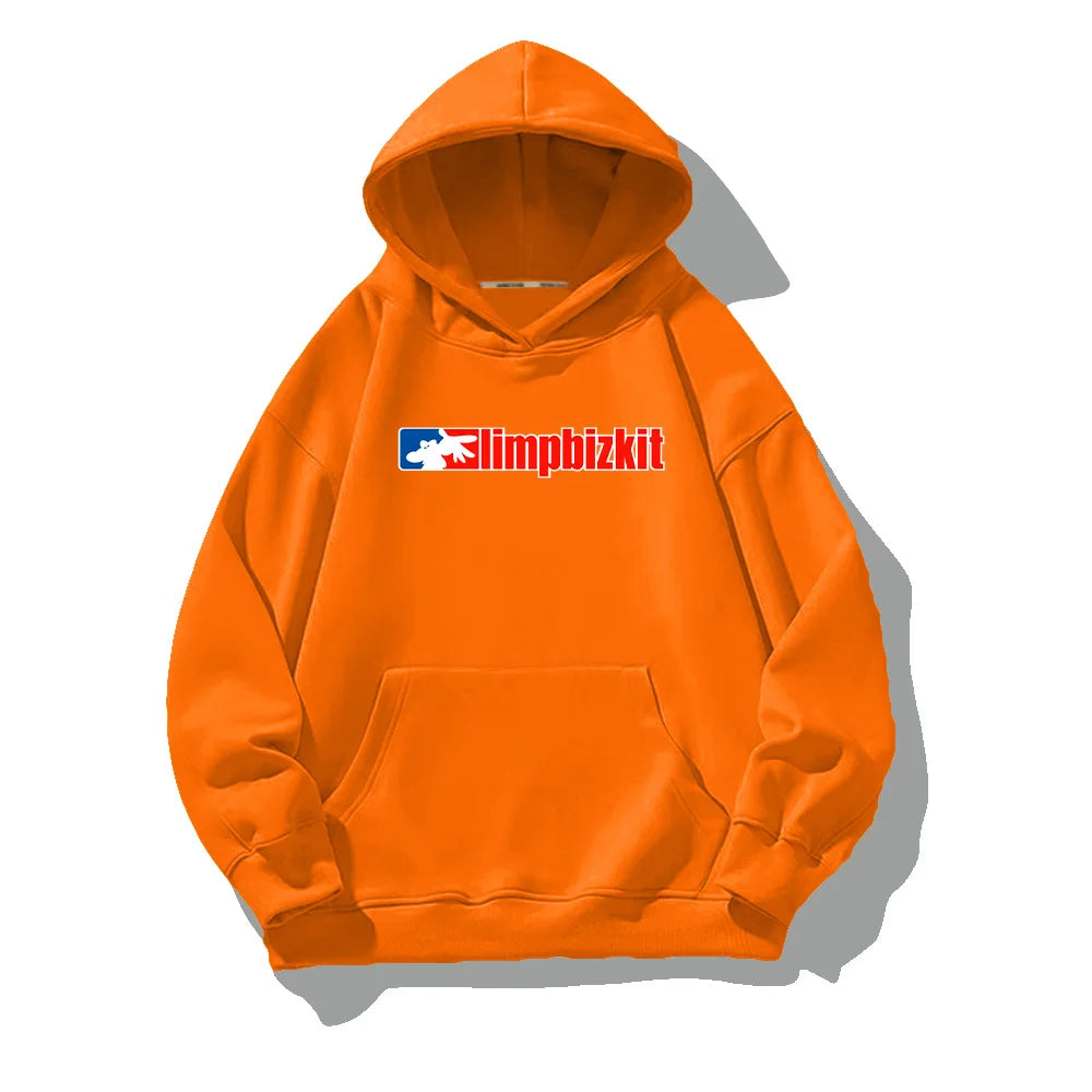 Retro Limp Bizkit Graphic Hoodie – Oversized Streetwear for Men & Women, Bold Hip-Hop Style Pullover Sweatshirt for All Seasons - Premium hoodie from Lizard Vigilante - Just $38.88! Shop now at Lizard Vigilante