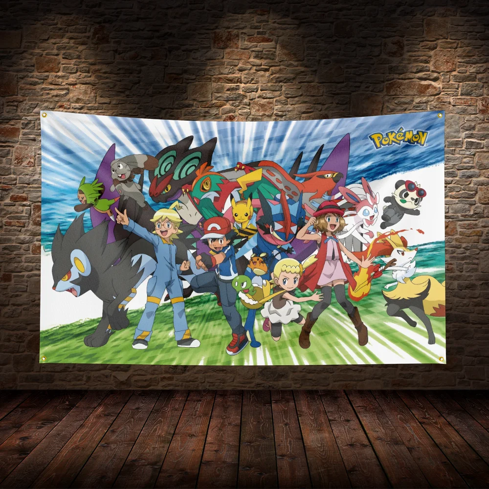 3x5 Ft Pokémon Adventure Flag – Printed Movie Poster Warrior Themed Tapestry, Perfect for Party, Yard, and Wall Decor - Premium flag from Lizard Vigilante - Just $17.99! Shop now at Lizard Vigilante