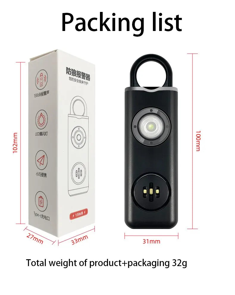 He Original Personal Safety Siren for Women - 130dB Siren, Strobe & Key Chain 3 Pop Colors AF2004 Anti Robbery Call for Help - Premium  from Lizard Vigilante - Just $8.99! Shop now at Lizard Vigilante