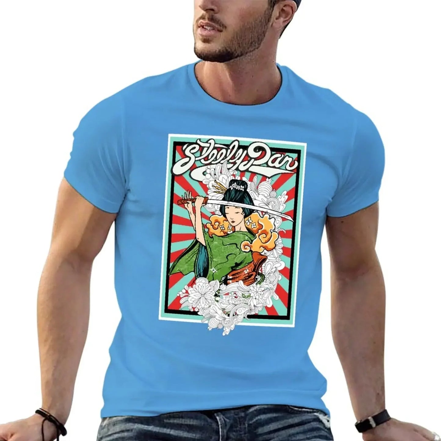 Japanese Style Steely Band Dan Fan Art T-Shirt - Plus Size Heavyweight Tee - Premium T-shirts from Lizard Vigilante - Just $23.88! Shop now at Lizard Vigilante