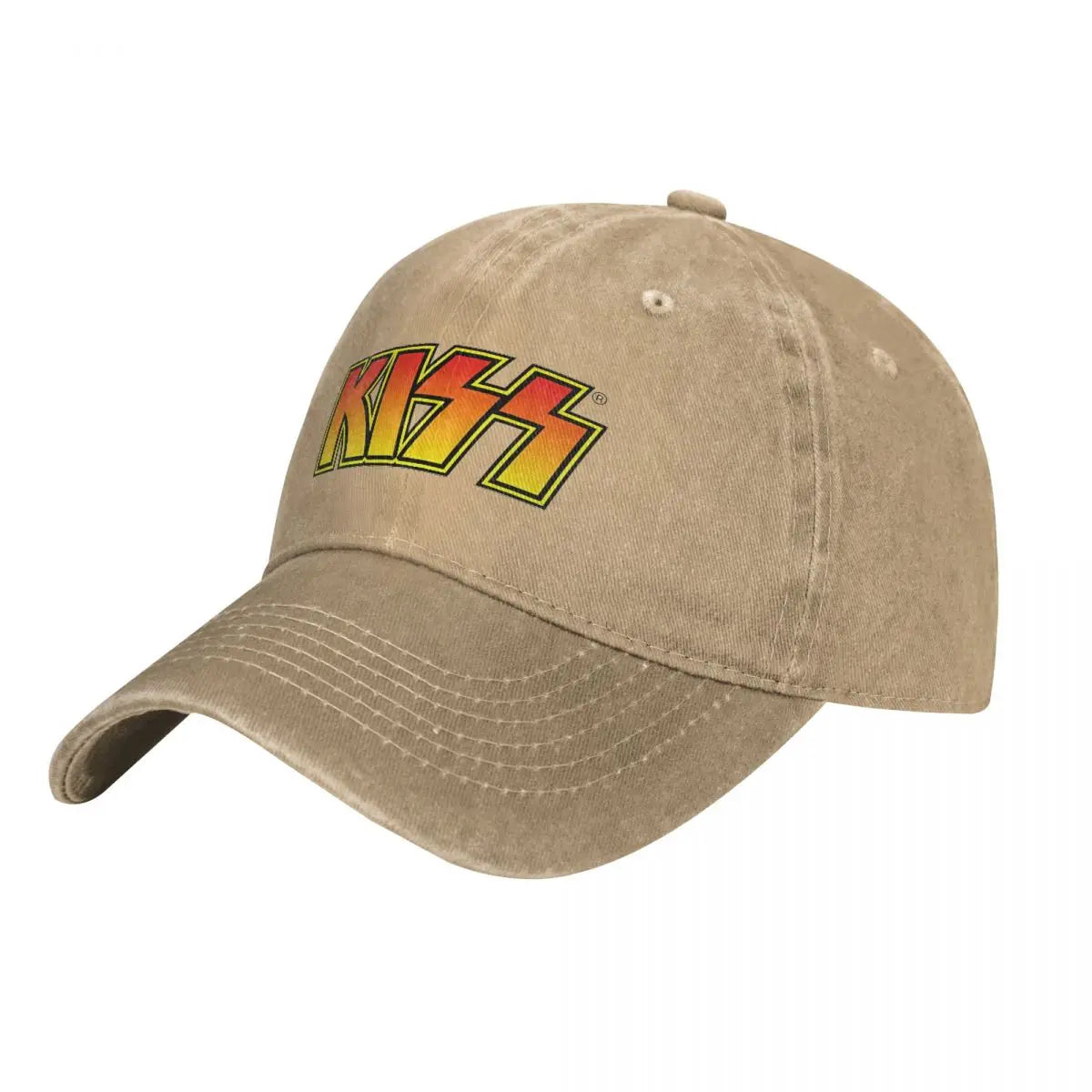 KISS Band Denim Baseball Cap – Custom Logo Trucker Hat for Men and Women, Vintage Heavy Metal Rock Cap - Premium hat from Lizard Vigilante - Just $24.88! Shop now at Lizard Vigilante