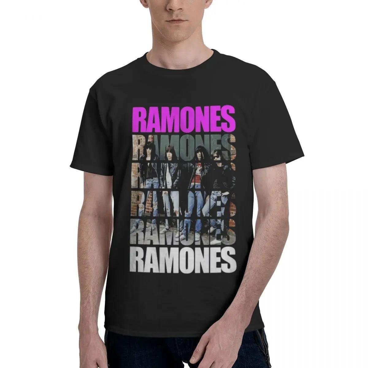 Ramones Graphic T-Shirt Punk Rock Unisex Men T Shirt New Fashion Print Slim Fit T Shirt O Neck Top Quality COTTON Tops Tees - Premium t-shirt from Lizard Vigilante - Just $23.99! Shop now at Lizard Vigilante