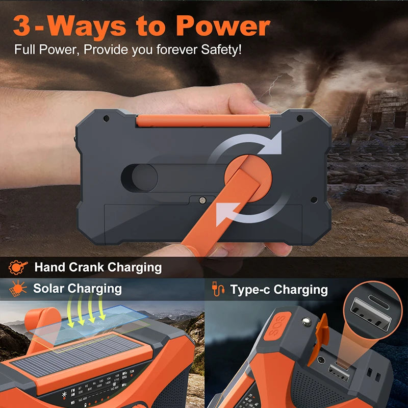 Solar Havoc Hand-Crank Survival Power Forge